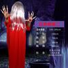 Fantasia de Terror Sadako Caneta Fada Npc Vestir Adulto Halloween Cosplay Roupas Adereços Assustador Fantasma Branco Feminino