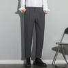 Pantalones cortos versátiles de moda, nuevos, populares para jóvenes, estilo perezoso, traje de pantalones, nicho, rectos, casuales, para hombre, de moda, primavera