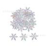 Copos de nieve de color AB no tejidos, confeti de copos de nieve navideños, accesorios de regalo para manualidades navideñas, decoración navideña
