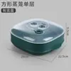Utensilios especiales para hornos de microondas, vaporera para calentar panecillos y dumplings con tapa, caja de vapor para uso doméstico, caja de arroz con tapa, vaporera engrosada