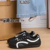 En stock~Zapatos de entrenamiento alemanes estilo retro blanco y negro para mujer, zapatos de suela fina, zapatos de fútbol, zapatos deportivos casuales, zapatos Forrest Gump, zapatos de carreras