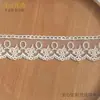 En stock: Adorno de Encaje de Algodón Puro Bordado con Lazo de Malla Color Albaricoque de 4.5cm, Accesorios para Ropa Lolita