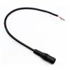 Cable de alimentación de 12V 0,25 metros 2464 22#0,3 cuadrado cola de cable hembra DC5.5 * 2.1 estaño
