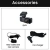 Cámara de Tablero 4K, Oculta Wifi de Alta Definición, Grabación Dual Frontal y Trasera, Visión Nocturna, Adas, con GPS, Cámara Dual para Coche
