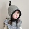Gorro de Protección para Orejas de Niño para Otoño e Invierno, Lindo y Adorable Gorro de Lana Tejida para Bebé con Diseño de Pingüino Pequeño que Chilla, Cálido y a Prueba de Viento