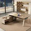 Escritorio de jefe para una persona escritorio de oficina escritorio simple moderno escritorio ejecutivo escritorio de oficina de gerente juego de escritorio y silla simple moderno