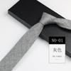 Ropa formal para hombre para trabajo profesional novio de boda coreana artístico estilo académico simple azul gris 6cm atado a mano