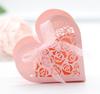 Comércio exterior laser oco papel cortado caixa de doces de casamento caixa de chocolate rosa amor rosa caixa Shenzhen atacado