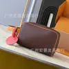 Monogramdoppkit Vintage Piel Genuina Bolso Cosmético de Gran Capacidad Clutch Bolso de Mujer Lona Almacenamiento de Artículos de Tocador de Viaje