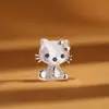 Nuevo Broche Lindo de Gatito de Dibujos Animados para Mujer, Decoración de Cuello, Broche de Aleación Anti-Exposición, Accesorios de Moda al por Mayor