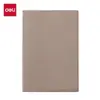Deli 7901-Q Cuaderno de Cuero Ligero de Negocios 25K-80 Hojas Espaciado de Línea de 10 mm Cuaderno de Oficina Diario de Estudiante