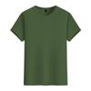 Camiseta de manga corta de 200 g de algodón personalizado, cuello redondo, camisa publicitaria holgada para hombre, marca de moda, ropa de trabajo para grupo, camiseta al por mayor