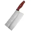 Juego de acero inoxidable forjado a mano martillado de doble propósito para picar y rebanar para uso en la cocina del hogar, incluyendo cuchillo para rebanar y cuchillo para cortar huesos, cubertería Yangjiang