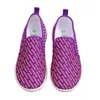 Zapatos Casuales Nuevos de Primavera y Otoño, Zapatos Casuales de Malla Transpirables Planos Fly-Knit para Mujer sin Cordones, Zapatos Casuales de Malla de Comercio Exterior Talla Grande Listos para Enviar