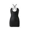 Ropa Interior Sexy Tentación Sexy Cuello Cruzado Pasión Camisón Hueco Uniforme de Secretaria Espalda Descubierta Caliente Traje Sin Quitar