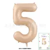 Globos Digitales de Tarjeta de 40 pulgadas Cubierta Dura Envueltos Individualmente Tarjeta de Papel Globos de Papel de Aluminio Globos de Decoración para Fiesta de Cumpleaños Venta al por Mayor