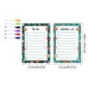 Tyu047-099 Calendario Planificador Semanal Acrílico Magnético Tablero para Escribir Notas Pegatina Magnética Borrable para Refrigerador