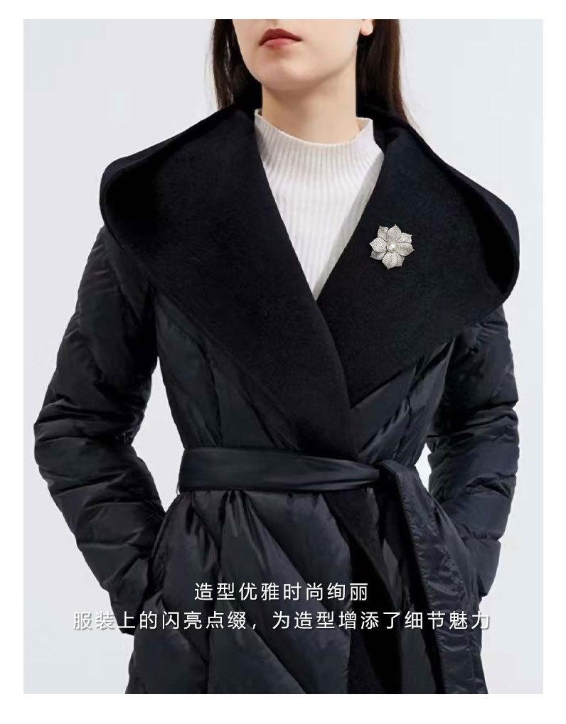 时尚优雅立体花朵胸针小众高级感淡水珍珠胸花新品轻奢