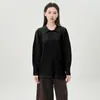 Chaqueta con Solapa Issey Miyake para Mujer Moda de Alta Gama Gruesa Holgada Botón Oculto Cordón de Ajuste Moda Versátil Sudadera Cárdigan