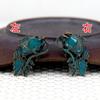 60463-1 Cobre Estilo Antiguo Joyería DIY Cobre Goteo de Aceite Hecho a Mano Pasador Corona de Pelo Material Accesorios Piscis 18*29mm