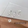 Celebridad de Internet Pila Inferior Taladro Uñas Arte Joyería Destello Corazón Torcido Ovalado Maillard Cristal Pila Taladro Bola Uñas Arte Joyería