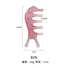 Peine Masajeador del Cuero Cabelludo, Peine de Dientes Anchos Meridianos, Universal para Terapia Capilar y Corporal Completa, de Cinco Dientes, de Seis Dientes, Resina, Estilo Chino, Herramienta de Cuidado de la Salud Fabricante
