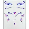 Pegatinas de Tatuaje para Maquillaje de Ojos Estilo Chica Atractiva Transfronteriza Decoración Facial para Fiestas Impermeables de Larga Duración Desechables Festival de Música Pegatinas al por Mayor