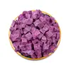 Batata doce roxa em cubos atacado novo produto grão de batata doce roxa desidratada batata doce roxa seca biscoitos de assar decorativo mingau cozimento