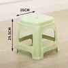 Bancos de plástico para uso doméstico, sala de estar, espessados, para adultos, bancos econômicos para mesa de jantar, cadeiras de PVC, bancos altos, designs simples e criativos.