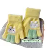 Nuevos Guantes de Cinco Dedos para Niños Otoño e Invierno 2026 para Estudiantes y Niños Mayores, Guantes Cálidos de Invierno Antihielo para Niños y Niñas