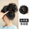 Peluca con cabeza de bola, banda de pelo rizado, cabello artificial, banda de goma para mujer, soporte de flores naturales, recogido perezoso, aumento de cabello, bolsa de peluca