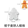 Molde de Silicone para Velas de Resina, Homem-Pão de Gengibre, Boneco de Neve, Floco de Neve, Urso, Enfeite de Natal