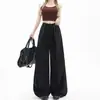 Pantalones Cargo Casuales Sueltos de Streetwear de Nicho para Mujer Caqui Cintura Alta Adelgazantes Nuevos Delgados Pierna Ancha Secado Rápido Pantalones Paracaidistas