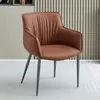 Silla de Comedor Nórdica Fábrica Venta al por Mayor Silla de Comedor de Alta Calidad Hogar Restaurante Silla de Comedor Casual Respaldo Alto Suave Lujo Sillón