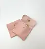 Bolsa Caixa de Joias com Botão de Pressão em Couro Sintético em Estoque na Fábrica, Bolsa de Armazenamento de Joias em Couro com Tampa Flip-Top, Bolsa de Embalagem para Anéis e Brincos