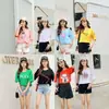 Nueva Camiseta de Manga Corta de Verano 2025 para Mujer, Ropa para Mujer, Camiseta de Corte Holgado, Camisetas de Manga Corta al por Mayor para Mujer