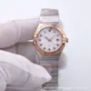 Nueva Serie de Constelaciones Europeas Anillo de Diamante de Tres Pines 28 mm Calendario Luminoso Reloj de Cuarzo Importado Correa de Acero Fabricante Lote