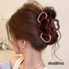 Nuevo Pinza de Tiburón Grande con Forma de Corazón para Peinados Semirecogidos 2026, Pinza para el Cabello con Lazo Lindo para Cabello Fino, Pinza de Garra de Tamaño Mediano