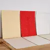 A4A3 Papel Xuan Cartulina Pintura China Caligrafía Cuadrado en Blanco Tarjeta Suave Media Hoja Media Madura Lista para Montar Hoja Cuadrada Roja Eterna Espejo