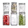 Frasco de Vidrio Ensalada de Verduras Mermelada Tapa Separada Sello Amazon Spot Venta al por Mayor Transparente Botella de Vidrio de 16oz Conservación