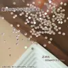 Pedras de Strass Redondas Pequenas K9 Sparkling White com 33 Facetas e Base Plana para Nail Art, Pacote Misto de Pedras de Strass Coloridas com Base Plana Decorações para Nail Art