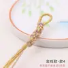 Chaveiro de Borla de Milho de Xizang Tecido à Mão Pingente para Bolsa Carro Corda Estilo Étnico Borla de Algodão Torcida à Mão