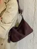 Bolsa Vintage de Camurça para Mulheres 2026 Outono Nova Bolsa de Bolinho para Deslocamento Transfronteiriço Bolsa Transversal Casual de Nicho Bolsa Tote