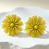 Aretes, pernos para orejas, aretes florales, aretes transfronterizos, aretes de lujo ligero de alta gama, aretes de diseño de nicho, accesorios para orejas de mujer