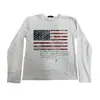 Sudadera con Cuello Redondo Estampada Punk Estilosa Transfronteriza Europea y Americana Pulóver de Manga Larga Camiseta Base Ropa Retro Y2K