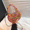 Bolsa Transversal de Design Doce de Nicho 2026 Outono Bolsa Simples Tecida Personalidade Casual Tendência Elegante Bolsa de Mão