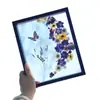 Marco de Fotos Transparente de Doble Cara DIY Hecho a Mano con Relieve de Hoja Exhibición de Especímenes de Plantas Flores Secas Marco de Fotos de Mesa Fábrica Venta al por Mayor