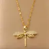 Collar Personalizado de Lujo Ligero con Libélula Hueca y Pedrería para Mujer, Cadena para Clavícula de Moda para Influencers de Instagram, Elegante y de Alta Gama