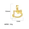 Accesorios para pulseras y colgantes DIY al por mayor de fábrica, colgantes versátiles de circón microincrustado, accesorios de joyería para colgantes de collar