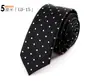 Corbata de Seda para Hombre Hecha a Mano de Fábrica Edición Estrecha de 5 cm Corbata de Poliéster Jacquard Rayada Profesional para Vestir Entrevista OEM
